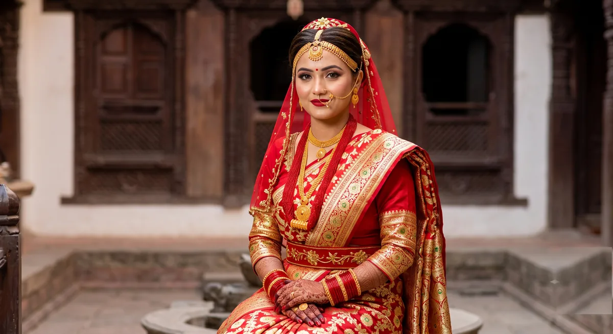 Nepali bridal look